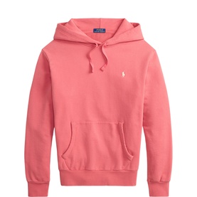 Loopback Logo Fleece Drawstring Hoodie