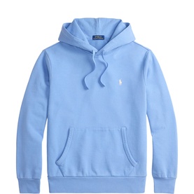 Loopback Logo Fleece Drawstring Hoodie