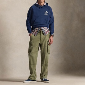 Logo Back Graphic Fleece Hoodie