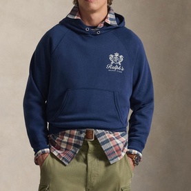 Logo Back Graphic Fleece Hoodie