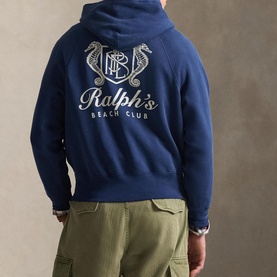Logo Back Graphic Fleece Hoodie