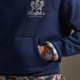 Logo Back Graphic Fleece Hoodie