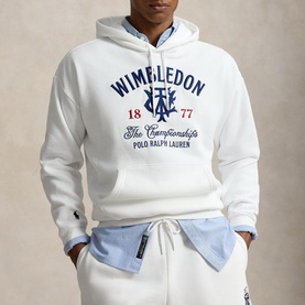 Wimbledon Logo Relaxed Fit Hoodie