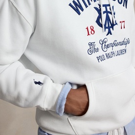 Wimbledon Logo Relaxed Fit Hoodie
