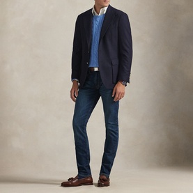 Sullivan Pony Logo Slim Leg Jeans