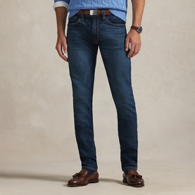 Sullivan Pony Logo Slim Leg Jeans