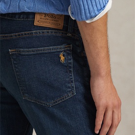 Sullivan Pony Logo Slim Leg Jeans