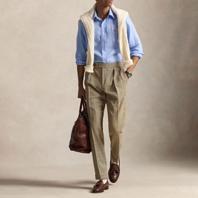 Polo Player Logo Linen Shirt