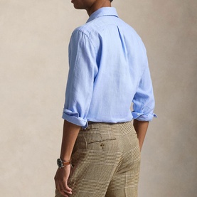 Polo Player Logo Linen Shirt