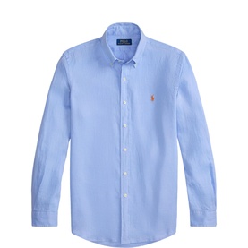 Polo Player Logo Linen Shirt