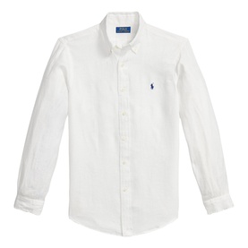 Polo Player Logo Linen Shirt