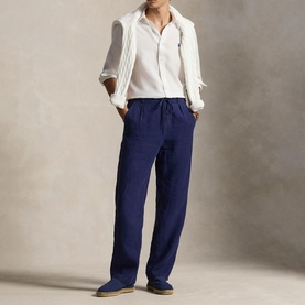 Polo Player Logo Linen Shirt