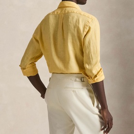 Polo Player Logo Linen Shirt