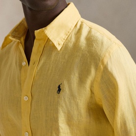 Polo Player Logo Linen Shirt
