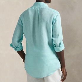 Polo Player Logo Linen Shirt