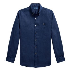 Polo Player Logo Linen Shirt