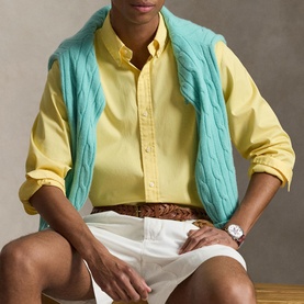 Pony Logo Featherweight Twill Casual Shirt