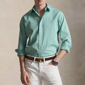 Pony Logo Featherweight Twill Casual Shirt