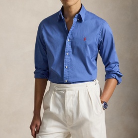 Pony Logo Featherweight Twill Casual Shirt