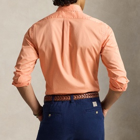 Pony Logo Featherweight Twill Casual Shirt