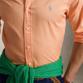 Pony Logo Featherweight Twill Casual Shirt