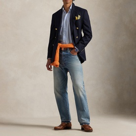 Striped Pony Logo Custom Broadcloth Shirt