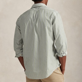 Striped Pony Logo Custom Broadcloth Shirt