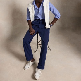 Pony Logo Striped Broadcloth Shirt