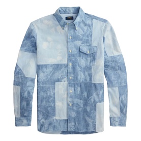 Patchwork Pony Logo Denim Shirt
