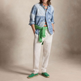 Patchwork Pony Logo Denim Shirt