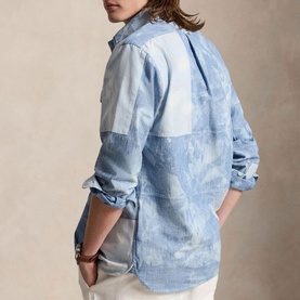 Patchwork Pony Logo Denim Shirt