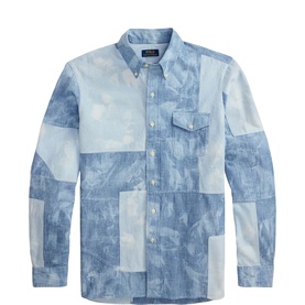 Patchwork Pony Logo Denim Shirt