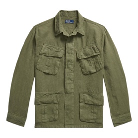 Linen Utility Overshirt