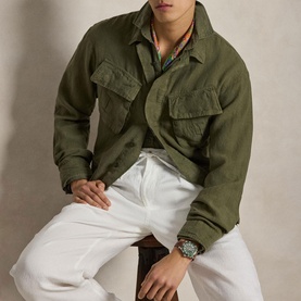 Linen Utility Overshirt