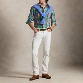 Pony Logo Check Chino Casual Shirt