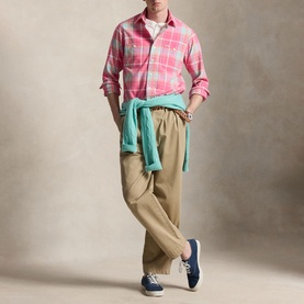 Logo Label Check Chino Workshirt