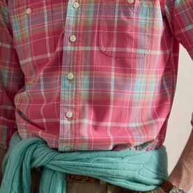Logo Label Check Chino Workshirt