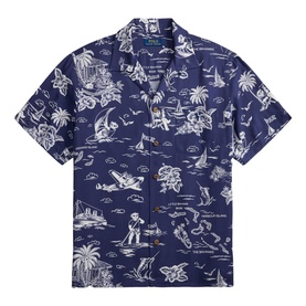 Polo Bear Logo Camp Casual Shirt