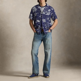 Polo Bear Logo Camp Casual Shirt