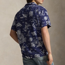 Polo Bear Logo Camp Casual Shirt