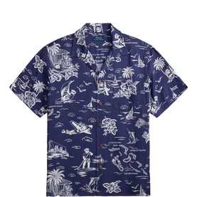 Polo Bear Logo Camp Casual Shirt