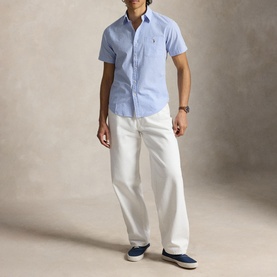 Prepster Pony Logo Striped Casual Shirt