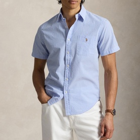 Prepster Pony Logo Striped Casual Shirt