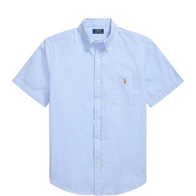 Prepster Pony Logo Striped Casual Shirt