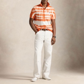 Pony Logo Tie-Dye Mesh Polo Shirt