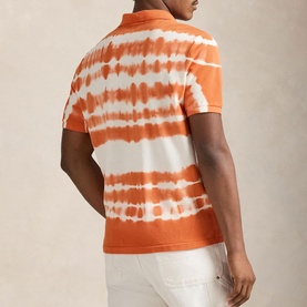 Pony Logo Tie-Dye Mesh Polo Shirt