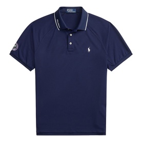 Wimbledon Logo Slim Fit Polo Shirt