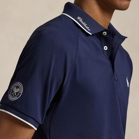 Wimbledon Logo Slim Fit Polo Shirt