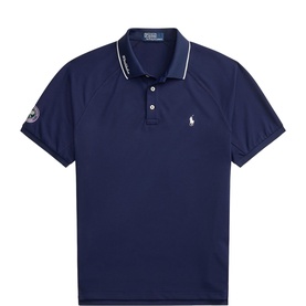 Wimbledon Logo Slim Fit Polo Shirt
