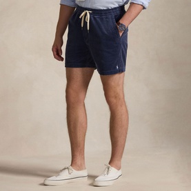 Prepster Pony Logo Drawstring Corduroy Shorts